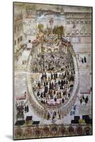 Feast of Roast Pig on August 24, 1627, Italy-null-Mounted Giclee Print