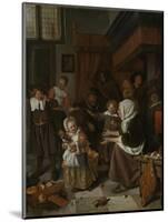 Feast of St Nicholas-Jan Havicksz Steen-Mounted Art Print