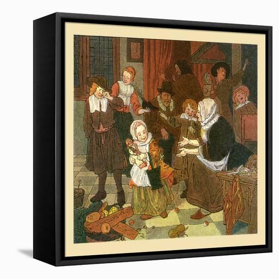 Feast Of St. Nicholas-Maud & Miska Petersham-Framed Stretched Canvas