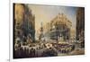 Feast of St Rosalia in Palermo, Watercolor by Pasquale Mattei (1813-1897)-null-Framed Giclee Print