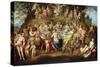 Feast of the Gods-Hendrick de Clerck-Stretched Canvas