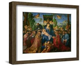 Feast of the Rose Garland, 1506-Albrecht Dürer-Framed Giclee Print