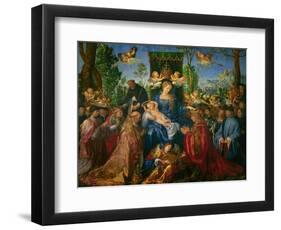 Feast of the Rose Garland, 1506-Albrecht Dürer-Framed Giclee Print