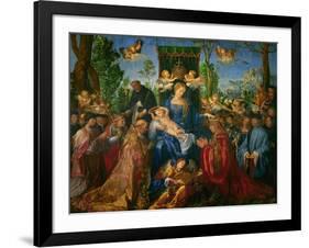 Feast of the Rose Garland, 1506-Albrecht Dürer-Framed Giclee Print