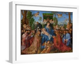 Feast of the Rose Garlands, 1506-Albrecht Dürer or Duerer-Framed Giclee Print