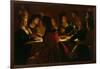 Feast Scene with a Young Married Couple, c.1617-Gerrit van Honthorst-Framed Giclee Print