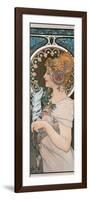 Feather, 1899-Alphonse Mucha-Framed Giclee Print