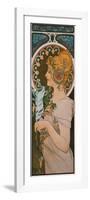 Feather, 1899-Alphonse Mucha-Framed Premium Giclee Print