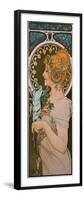 Feather, 1899-Alphonse Mucha-Framed Premium Giclee Print