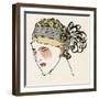 Feather Flapper Headband 1912-Francisco Javier Gose-Framed Art Print