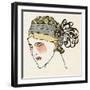 Feather Flapper Headband 1912-Francisco Javier Gose-Framed Art Print