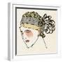 Feather Flapper Headband 1912-Francisco Javier Gose-Framed Art Print