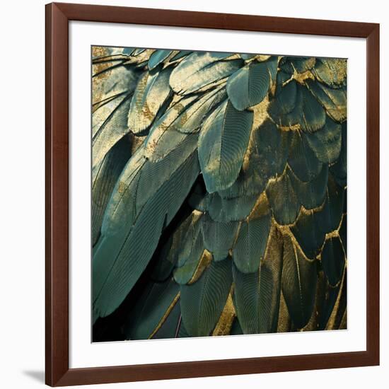 Feather Glitter-Color Bakery-Framed Giclee Print