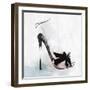 Feather Heel-Isabelle Z-Framed Art Print