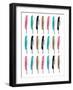 Feather Pattern-null-Framed Art Print