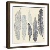 Feather Set-Katyau-Framed Art Print