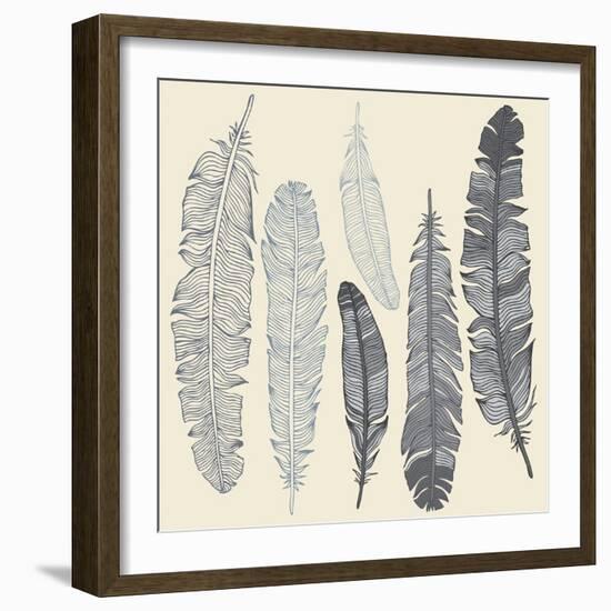 Feather Set-Katyau-Framed Art Print