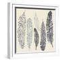 Feather Set-Katyau-Framed Art Print