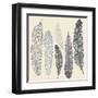 Feather Set-Katyau-Framed Art Print