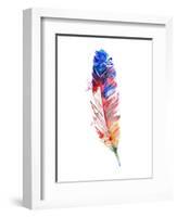 Feather Watercolor II-Jensen Adamsen-Framed Art Print