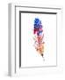 Feather Watercolor II-Jensen Adamsen-Framed Art Print