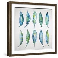 Feather Watercolor-Cat Coquillette-Framed Giclee Print