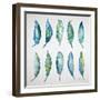 Feather Watercolor-Cat Coquillette-Framed Giclee Print