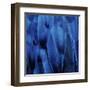 Feathered Friend - Indigo-Julia Bosco-Framed Art Print