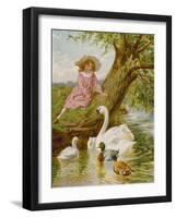 Feathered Pets-English School-Framed Giclee Print