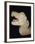 Feathered Snake Head in Stone, from Chichen Itza, Mexico-null-Framed Giclee Print