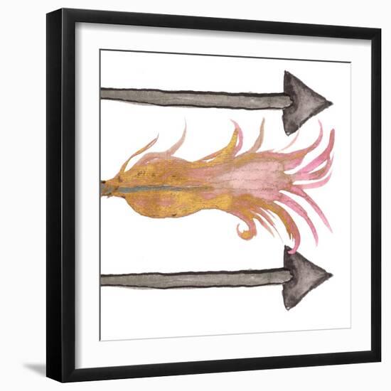 Feathers And Arrows I-Elizabeth Medley-Framed Art Print