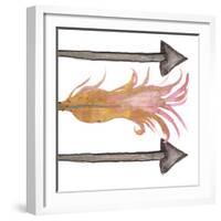 Feathers And Arrows I-Elizabeth Medley-Framed Art Print