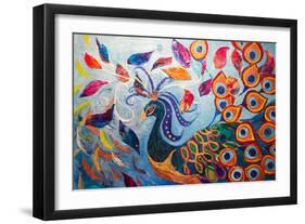 Feathers and Fantasy-Margaret Coxall-Framed Giclee Print