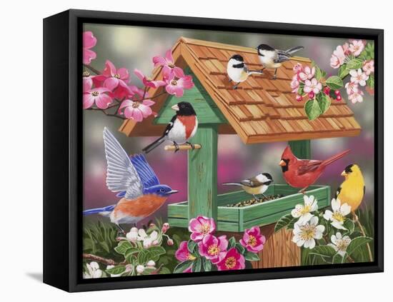 Feathers and Flowers-William Vanderdasson-Framed Stretched Canvas