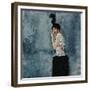 Feathers and Pearls-Clayton Rabo-Framed Giclee Print