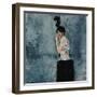 Feathers and Pearls-Clayton Rabo-Framed Giclee Print