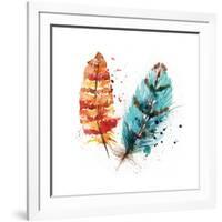 Feathers II-Sara Berrenson-Framed Art Print