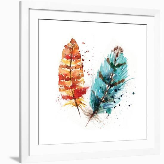 Feathers II-Sara Berrenson-Framed Art Print