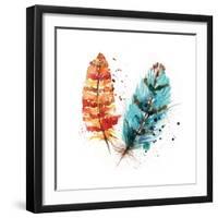 Feathers II-Sara Berrenson-Framed Art Print