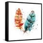 Feathers II-Sara Berrenson-Framed Stretched Canvas