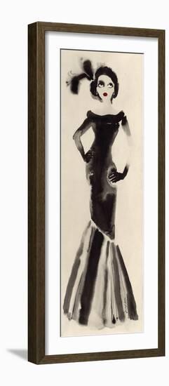 Feathers in her Hair-Bridget Davies-Framed Art Print