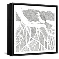 Feathers In The Storm-Pam Varacek-Framed Stretched Canvas