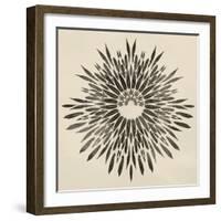 Feathers Mandala II-null-Framed Art Print