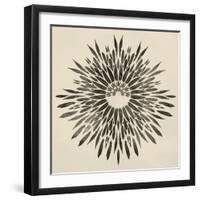 Feathers Mandala II-null-Framed Art Print