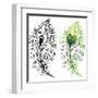 Feathers-worksart-Framed Art Print