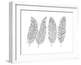 Feathers-Neeti Goswami-Framed Art Print