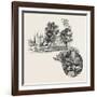 Featherstone Castle and Featherstone Bridge, UK-null-Framed Giclee Print