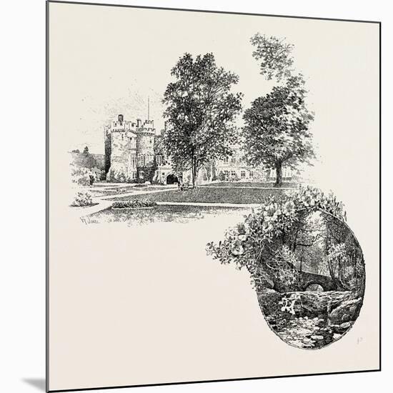 Featherstone Castle and Featherstone Bridge, UK-null-Mounted Giclee Print