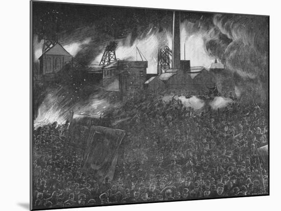Featherstone Riots: the Soldiers Firing on the People, 1893-Arthur Salmon-Mounted Giclee Print