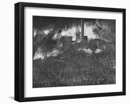 Featherstone Riots: the Soldiers Firing on the People, 1893-Arthur Salmon-Framed Giclee Print